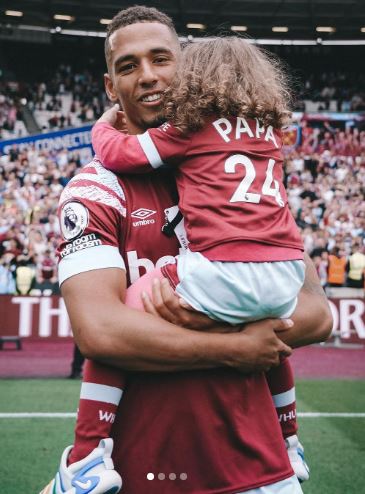 Thilo Kehrer with his daughter